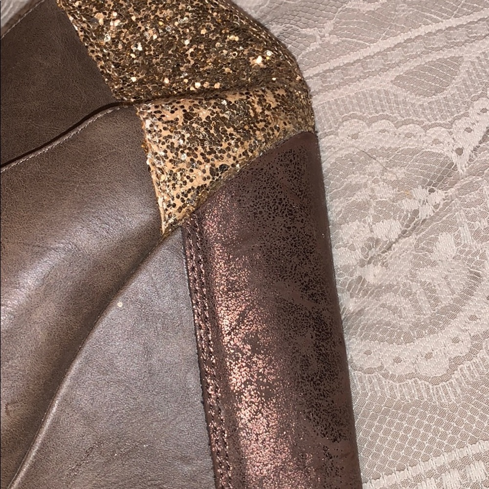 Arizona Gabby taupe open toe wedge heel - Picture 4 of 5